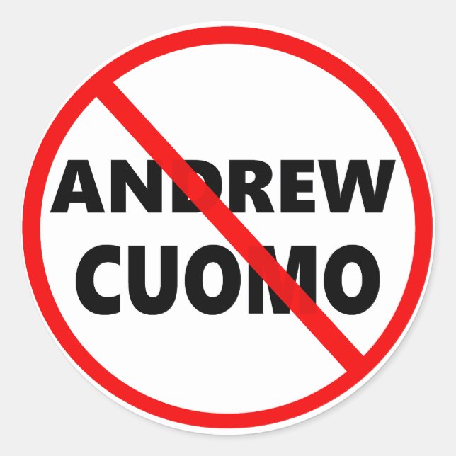 Anti Andrew Cuomo Governor New York popular Classic Round Sticker (Front)