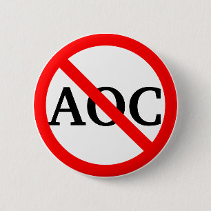 Anti AOC Alexandria Ocasio Cortez Button