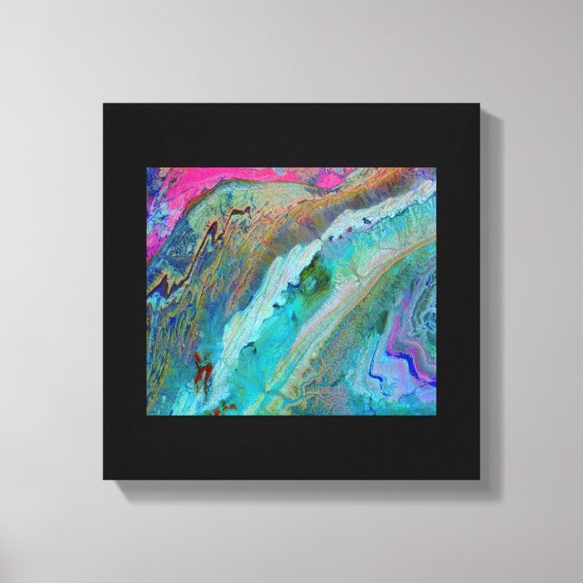 Anti-Atlas Mountains of Morocco - Terra satellite  Canvas Print (Front)