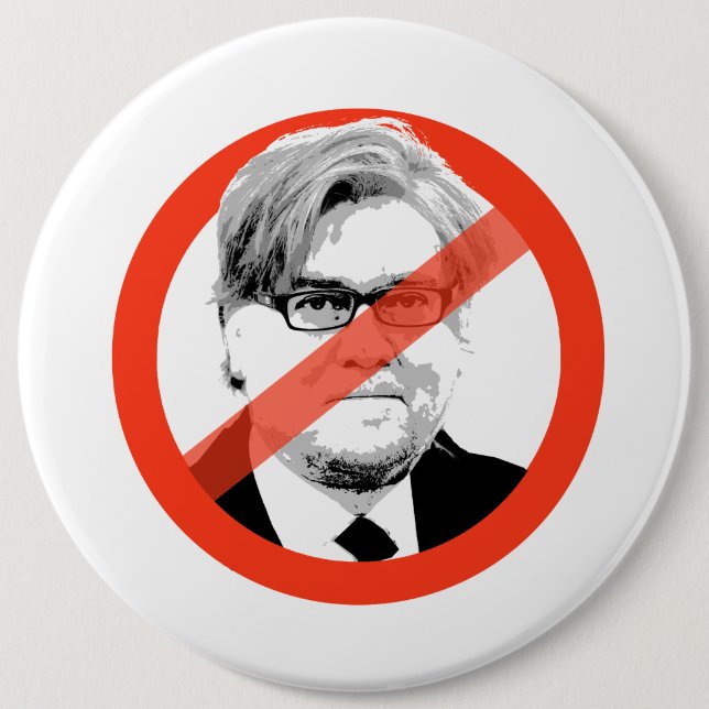 Anti-Bannon - Anti- Steve Bannon 6 Cm Round Badge (Front)