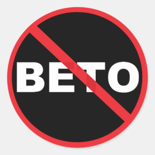 Anti-Beto Pro-Ted Cruz popular political Classic Round Sticker