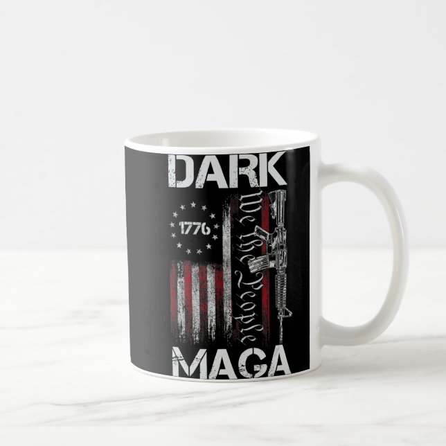 ANTI-BIDEN DARK MAGA SUPPORT TRUMP  COFFEE MUG (Right)
