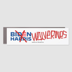 Anti Biden Harris Wolverines Car Magnet