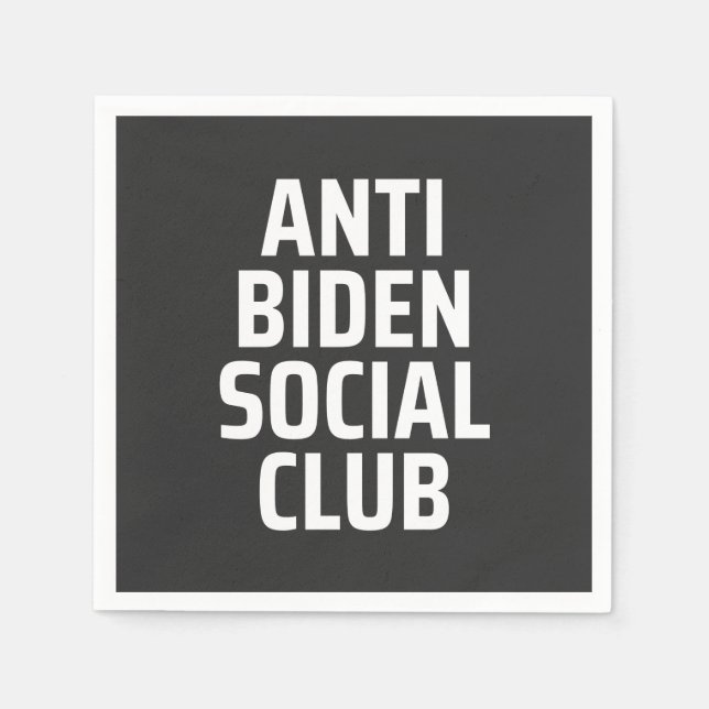 Anti Biden Social club Napkin (Front)