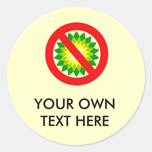 Anti-BP Classic Round Sticker (Front)