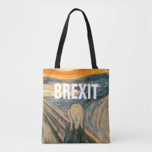 ANTI BREXIT, "The Scream" by Edvard Munch, 1893: Tote Bag