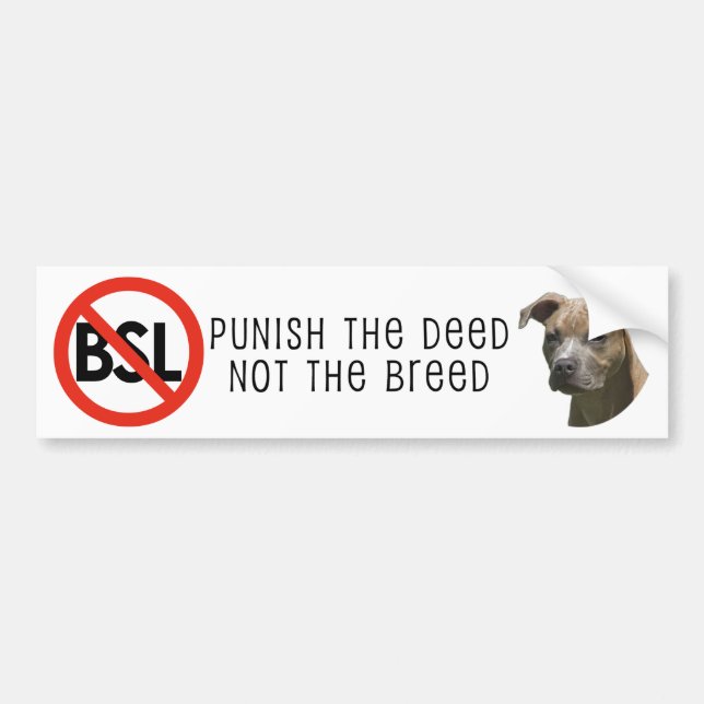 Anti-BSL Bumpersticker Bumper Sticker (Front)