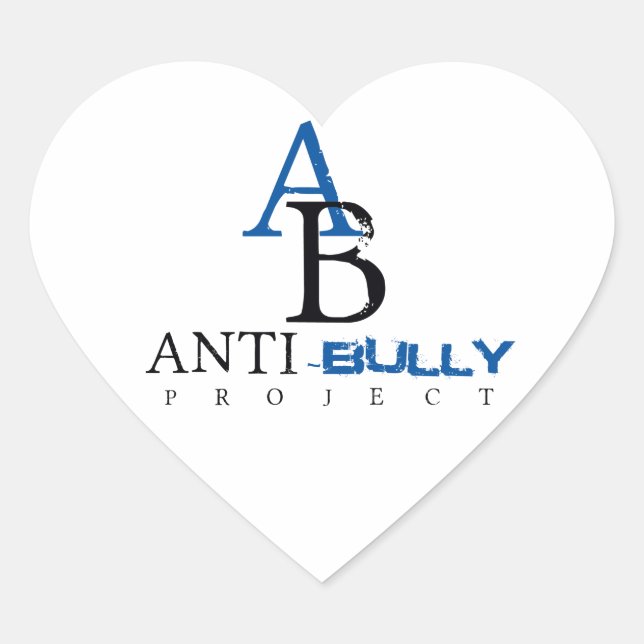 Anti-Bully Project items to promote Anti-Bully Heart Sticker (Front)