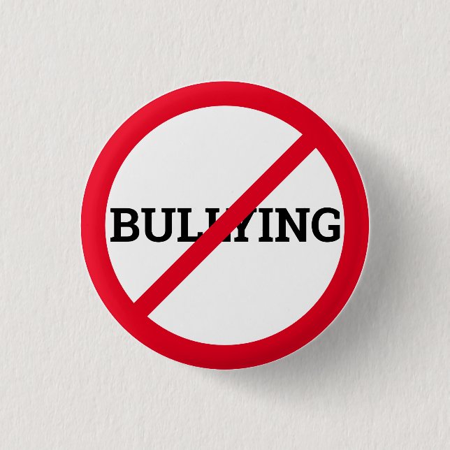 Anti Bullying 3 Cm Round Badge (Front)