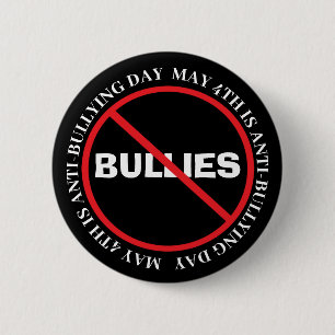 Anti Bullying 6 Cm Round Badge