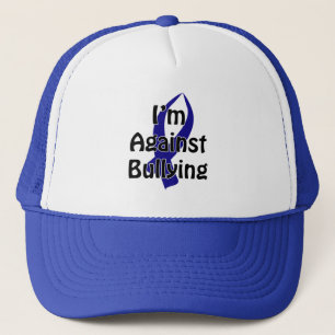 Anti-Bullying Blue Ribbon Trucker Hat