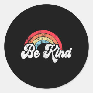 Anti Bullying Day Orange Teacher Kindness Classic Round Sticker
