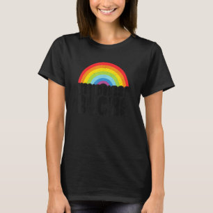 Anti Bullying Hippie Retro Teacher Rainbow Kindnes T-Shirt