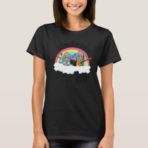 Anti-Bullying Rainbow Hippie Music Teacher Kindnes T-Shirt