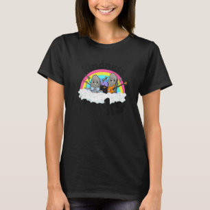 Anti Bullying Rainbow Hippie Music Teacher Kindnes T-Shirt