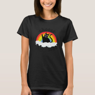 Anti Bullying Rainbow Peace Kind Hippie Cat Choose T-Shirt