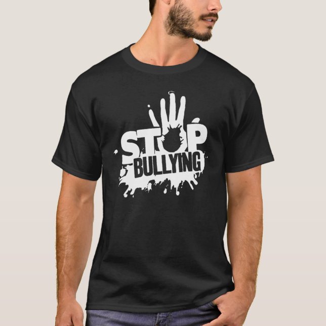 Anti Bullying Stop Bullying School Pink Day T-Shirt (Front)