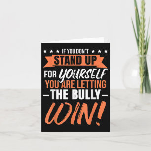 Anti-bullying _ Unity Day _ Bully Awareness Month Card