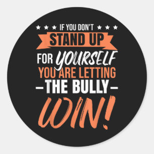 Anti-bullying _ Unity Day _ Bully Awareness Month Classic Round Sticker