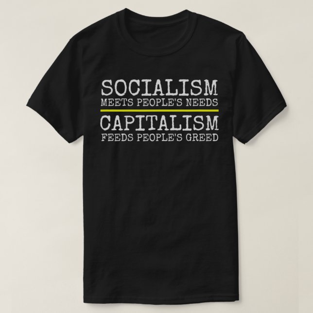 Anti Capitalism Demsoc Socialist Pro Democratic So T-Shirt (Design Front)