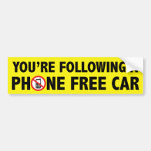 Anti Cell Phone Bumper Sticker