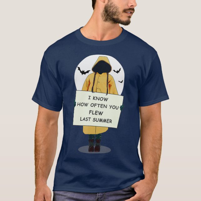 Anti Climate Change CO2 Hoax Horror Movie Funny T-Shirt (Front)