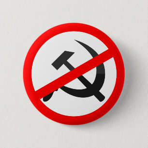 Anti-Communism 6 Cm Round Badge