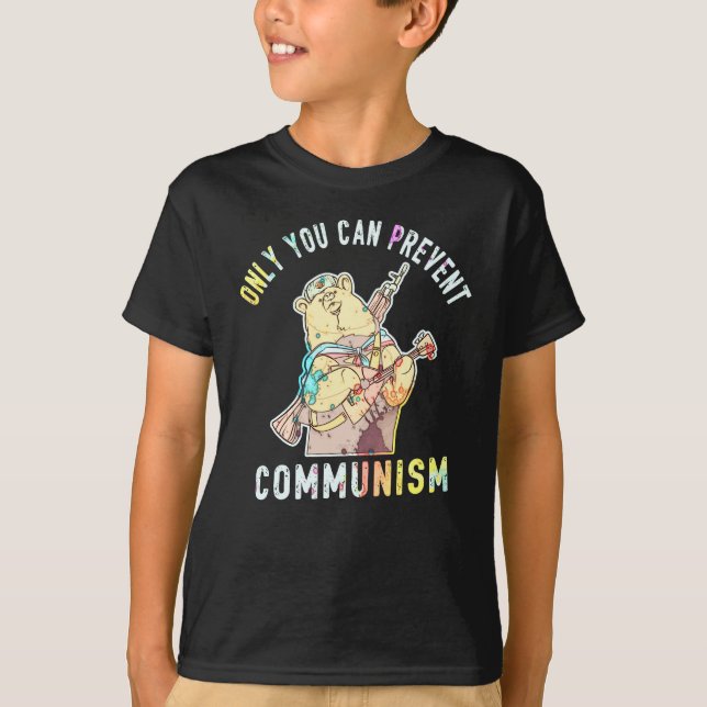 Anti Communism Capitalism Antisocialist T-Shirt (Front)