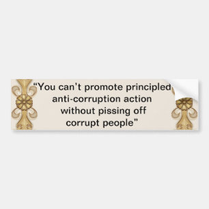 Anti-Corruption Bumper Sticker