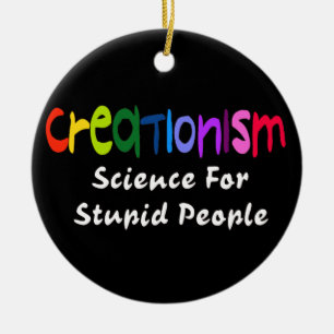 Anti-Creationism Ceramic Tree Decoration
