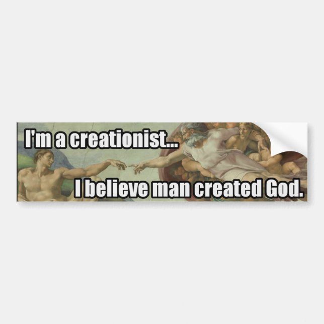 Anti Creationist Bumper Sticker (Front)