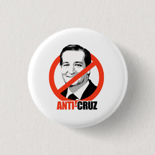 Anti-Cruz 3 Cm Round Badge
