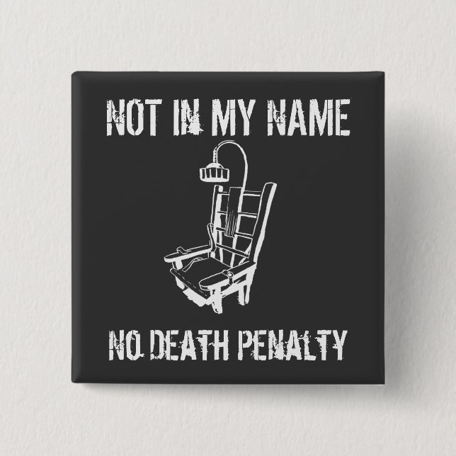 Anti Death Penalty Pin Button (Front)