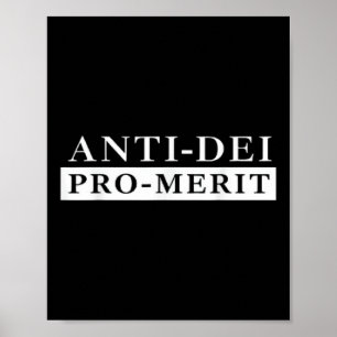 Anti Dei Pro Merit Funny  Poster