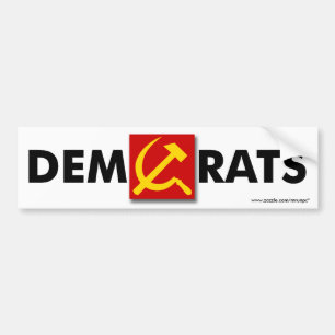 Anti Democrat “DemRats” bumper sticker