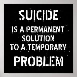 Anti Depression Suicide Prevention Poster