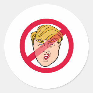 ANTI DONALD Caricature - Anti-Trump - Classic Round Sticker