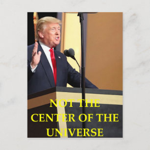 anti donald trump postcard
