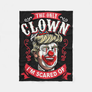 Anti Donald Trump T Shirt Funny Clown Resist Men W Fleece Blanket