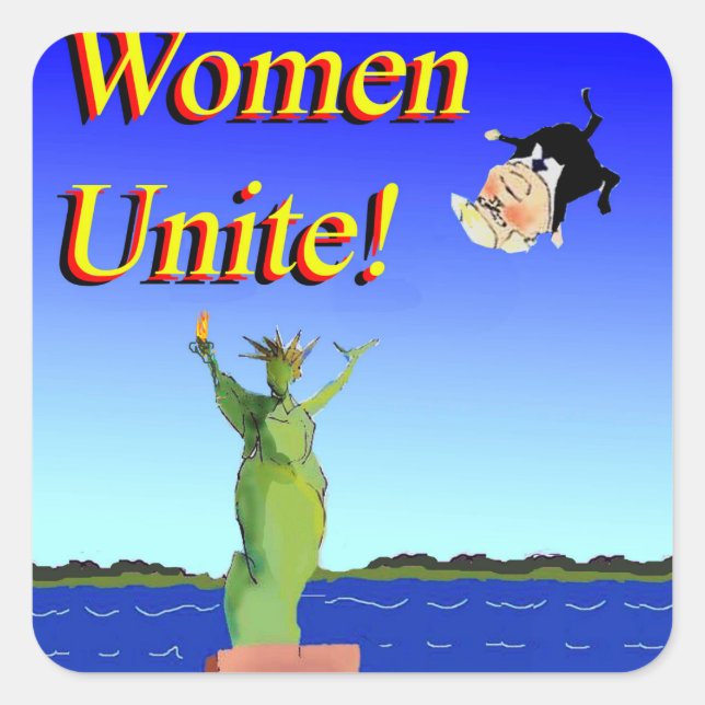 Anti Donald Trump Vote Democrat Biden Harris 2020 Square Sticker (Front)