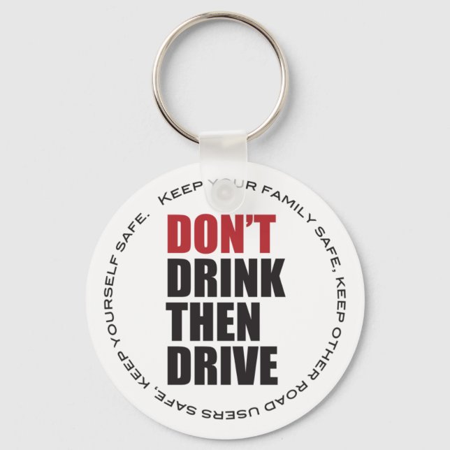 Anti Drunk Driving Key Ring (Front)
