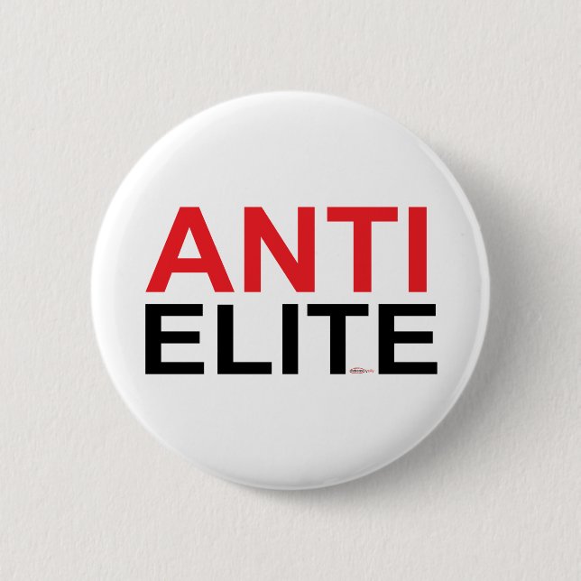 Anti Elite 6 Cm Round Badge (Front)