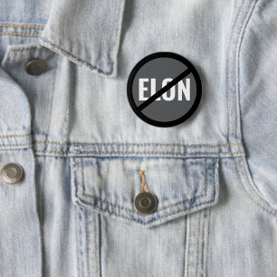 Anti-Elon Musk 6 Cm Round Badge