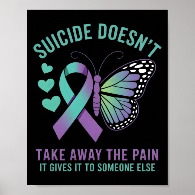 Anti- Emotional Message Butterfly Poster (Front)