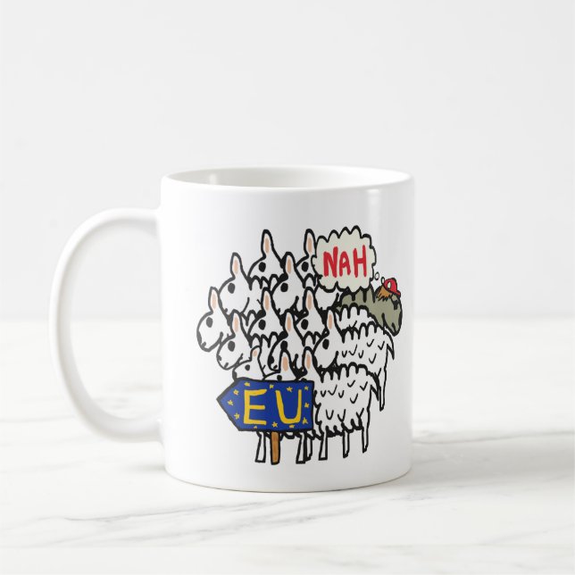 Anti EU Brexit Coffee Mug (Left)
