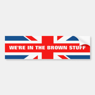 Anti EU British flag Bumper Sticker