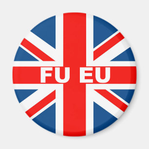 Anti EU British flag Magnet