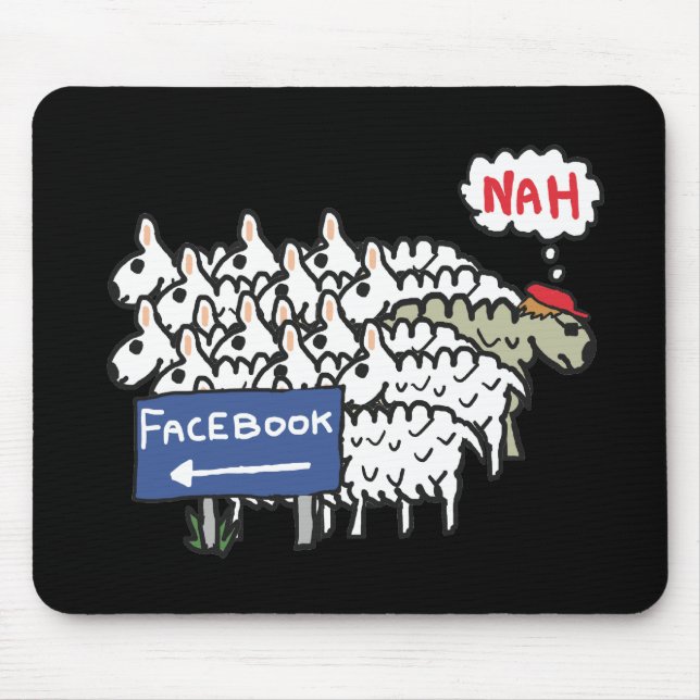 Anti Facebook Mouse Mat (Front)