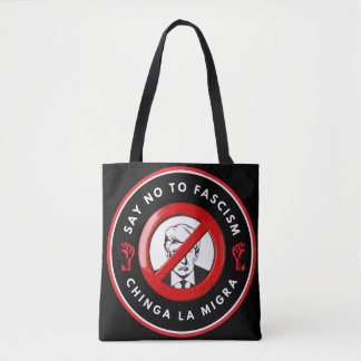 Anti-Facism Denim Jacket Tote Bag