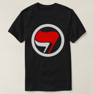 Anti-Fascism Flag Reverse T-Shirt